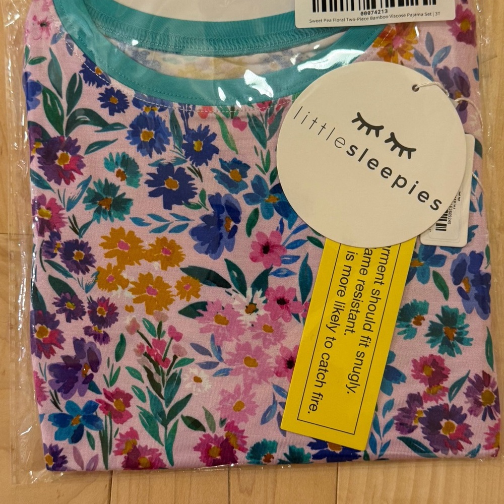 Little Sleepies Sweet Pea Floral Pajama Set
